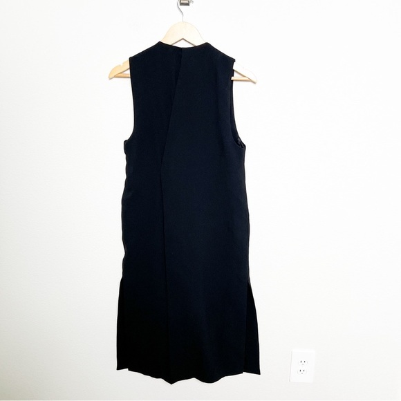 Zara Black Vest Jacket Sleek Layering Essential - Picture 6 of 8